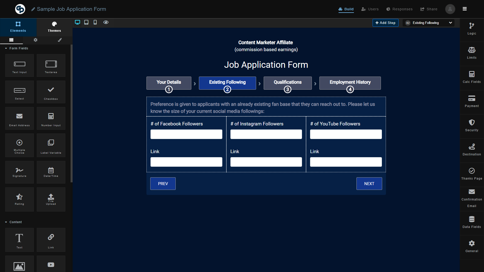 Efficiently filtering a large volume of job applicants